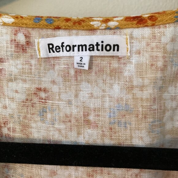 Reformation Joelle Linen Dress - Picture 4 of 4